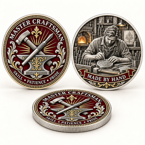 Moneda de metal personalizada de aleación de zinc 2D 3D con esmalte suave, chapada en oro y plata, con logotipo personalizado, para recuerdo. - Product Image 1
