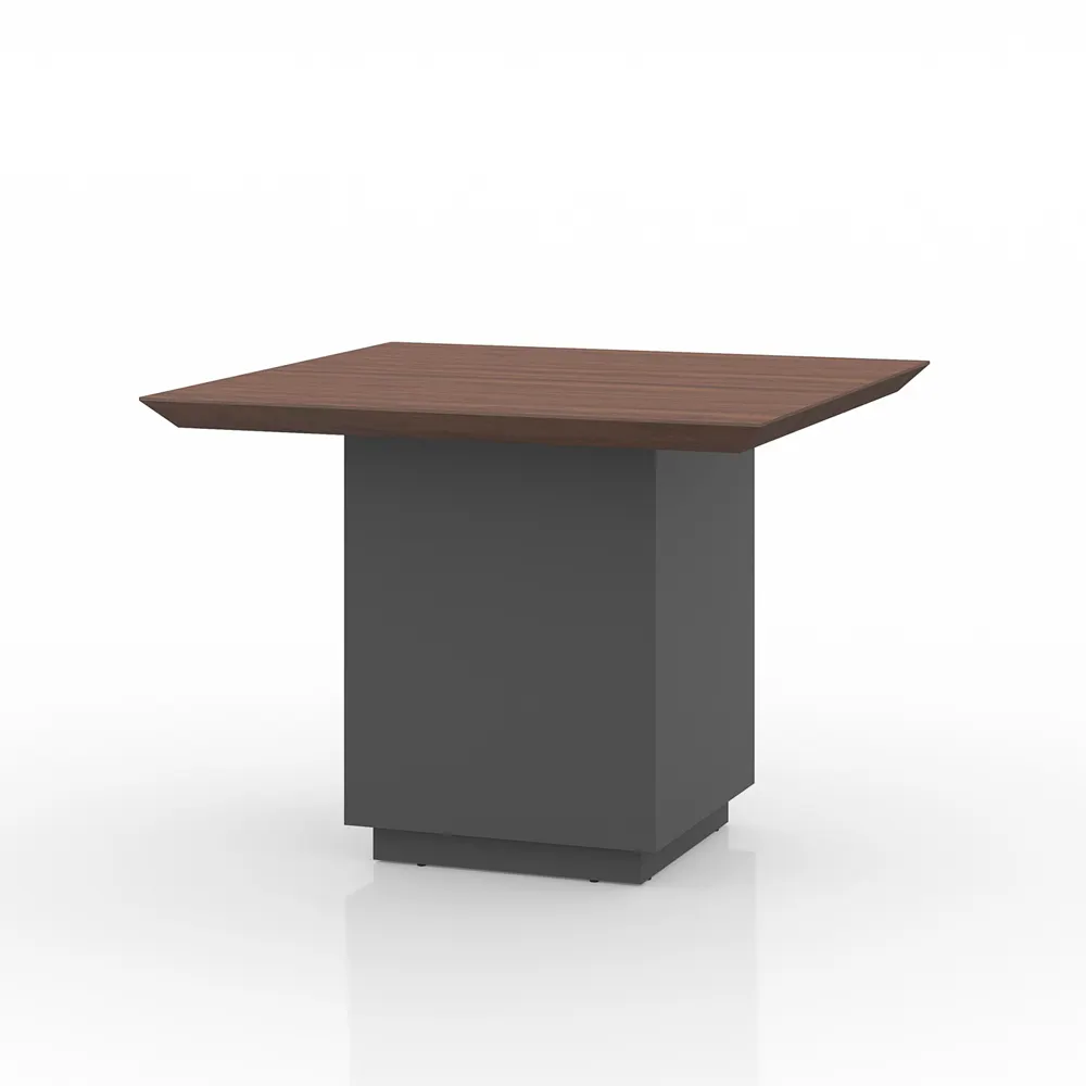 Nieuwste Ontwerp Hoge Dichtheid Fiber Board Moderne Opslag Houten Koffie Thee Tafel Set Vierkante Kleine Conferentie Onderhandelingstafel