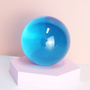 Balle en acrylique décorative colorée personnalisée en gros pour enfants, jouet en résine colorée - Product Image 6