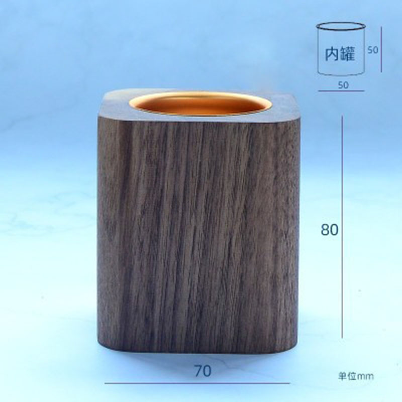 Black walnut wood 8*7cm