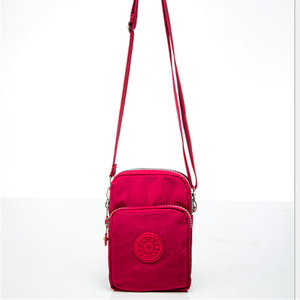 Sac à bandoulière pour téléphone, pochette en nylon imperméable avec poche zippée, sac de course pour femmes, usage quotidien, printemps 2021 - Product Image 5