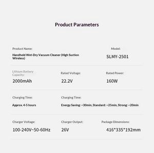 <span class=keywords><strong>Aspirateur</strong></span> intelligent sans fil humide et sec 2000 mAh avec station de recharge automatique, autonomie de 30 minutes, forte aspiration pour tapis et voiture, portable - Product Image 4