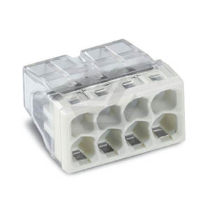 Wagos <span class=keywords><strong>2273</strong></span>-208ขั้วต่อสายไฟแบบกดสำหรับตัวนำแบบแข็ง; max2.5mm ²;8-ตัวนำ; ตัวเรือนโปร่งใส; ฝาครอบสีเทาอ่อน - Product Image 1