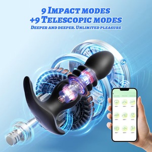 Massaggiatore Prostatico con 9 Modalità di Vibrazione, in Silicone Sicuro per il Corpo, Ricaricabile USB, Impermeabile IPX5, con Telecomando, per Uso Anale - Product Image 2