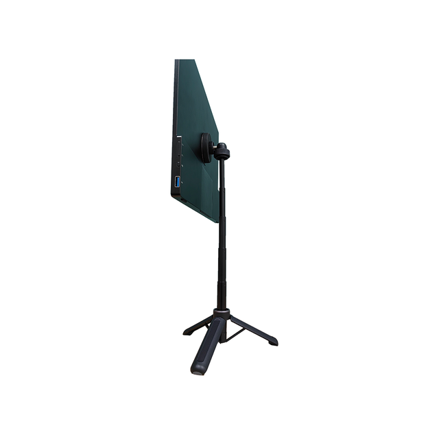 Portable Monitor Pocket Strong Magnetic Mount with VESA Wall Mount Plate Screws ABS Material Black 2KG Load Capacity