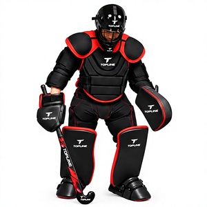 Ensemble de gardien de but de hockey sur gazon de haute qualité avec logo personnalisé, comprenant un casque de protection, des protections de poitrine et de jambes, ensemble de hockey sur gazon durable - Product Image 1