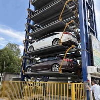 Système de parking rotatif vertical automatique à plusieurs étages