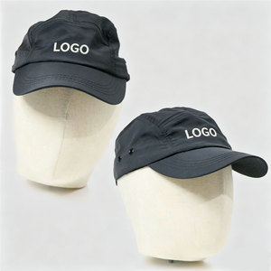 Custom Logo 5-Panel Camping Hat Waterproof <b>Quick</b> <b>Dry</b> Baseball <b>Cap</b> Unstructured Curved Performance Golf Sun Hat for Outdoor - Product Image 1