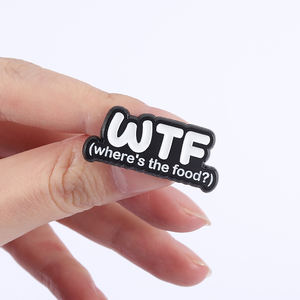 Spilla Smaltata <span class=keywords><strong>con</strong></span> Humor Alimentare Abbreviato, Badge 'WTF Where Is the Food', 'D.I.E.<span class=keywords><strong>T</strong></span> Did I Eat That', Gioiello Regalo - Product Image 4