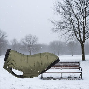 Abrigo para Perro Arlay Talla XS 27 cm Verde Oscuro, Chaqueta de Invierno para Mascotas - Product Image 3