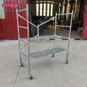 Banc de travail industriel pliable pour charpentier, peintre, jardinier, mini échafaudage mobile, acier résistant à la corrosion, tube en acier haute résistance - Product Image 4