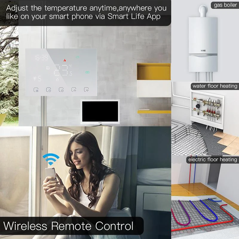 Wired Receiver Internal Temperature Sensor Smart Wifi Room Heating