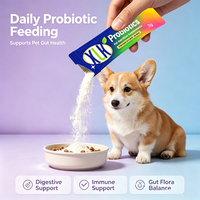 Probiótico en Polvo para Mascotas, Tabletas Liofilizadas, Fórmula Personalizada, 20 Mil Millones de UFC, Apoyo Digestivo para Perros y Gatos, Marca Privada
