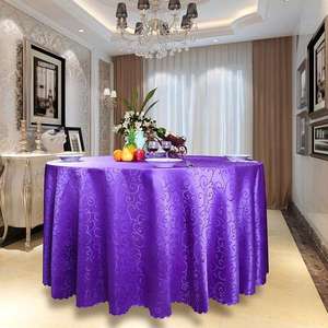 Nappes de mariage modernes rouges rondes et rectangulaires Tissu de superposition en satin froissé pour fête à la maison Tissu tissé à partir de polyester - Product Image 3