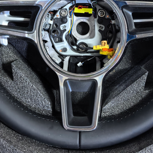 Volante de Cuero Personalizado para Porsche Cayman 911 718 987 970 958 997 Panamera <span class=keywords><strong>Macan</strong></span> Cayenne, Accesorios para Automóviles - Product Image 5