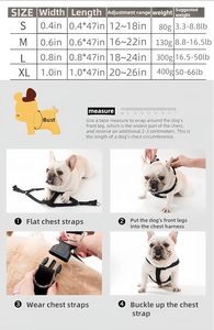 Adjustable Dog <b>Harness</b> with Durable Strong Clasp Heavy Duty <b>Leash</b> & Chest/Back Traction Rope Set for Large/Medium Dogs - Product Image 3