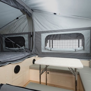 Tienda Plana y Portátil para Remolque de <span class=keywords><strong>Camping</strong></span>, Tiendas para Remolque Camper Todoterreno Plegable Frontal para Acampar al Aire Libre - Product Image 3