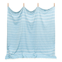 Luxury Striped Printed Disposable Lightweight Turkish Square Beach Towel Blanket Extra Large Cotton Throw Quick Dry Sand Free