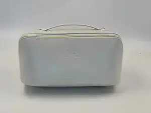 Borsa cosmetica da viaggio di grande capacità borsa per il trucco multifunzionale borsa per il trucco in pelle PU