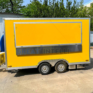 Grand Chariot de Restauration Mobile Intelligent USA avec Roues, pour Glaces, BBQ et Snacks, Idéal pour la Vente en Extérieur - Product Image 1