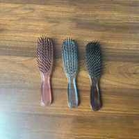 A813 Nouveau peigne magique pliable à manche en plastique multicolore, petit et portable pour un usage quotidien et en voyage, logo personnalisé possible