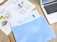 Sac à fermeture éclair en PP de haute qualité, imperméable, professionnel, grand format A4, pour l'école