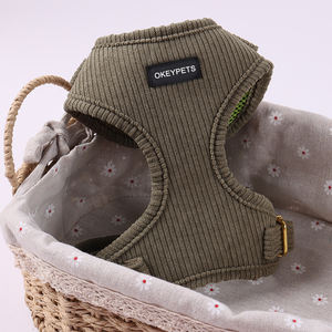 Kalung leher tali pengikat anjing, bahan korduroi liburan lucu 6 buah/Set - Product Image 1