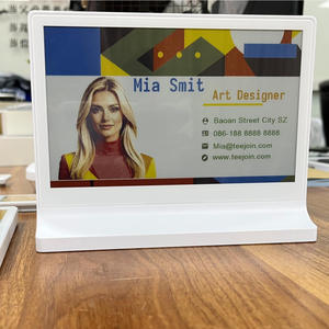 Nouveau badge électronique double face E-Ink EPD SPI pour signalisation numérique de bureau, avec passerelle BLE, API Cloud, NFC, application ESL et écran E-Ink - Product Image 1