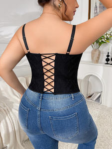 ملابس داخلية مثيرة جديدة من الاتحاد الأوروبي والأمريكية بمقاسات كبيرة مم ، ملابس داخلية مثيرة تجمع بين مشبك متعدد الاستخدامات ، مشد دانتيل من عظام السمكة ، صدرية بروتيل - Product Image 6