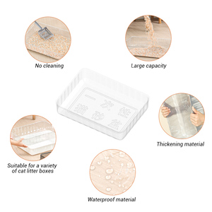 Bac à litière pour <span class=keywords><strong>chat</strong></span> jetable en plastique écologique 20L en <span class=keywords><strong>papier</strong></span> moulé avec fonction de nettoyage facile Vente en gros - Product Image 6