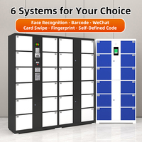 Casier à colis électronique intelligent, armoire de rangement multi-portes en libre-service pour les lieux publics
