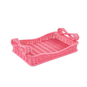 <span class=keywords><strong>Cesta</strong></span> de Almacenamiento Tejida de Plástico PE para Decoración del Hogar, Linda <span class=keywords><strong>Cesta</strong></span> Rosa con Lazo Grande para Niñas, para Guardar Bocadillos <span class=keywords><strong>y</strong></span> Juguetes Diversos, <span class=keywords><strong>Navidad</strong></span> - Product Image 4