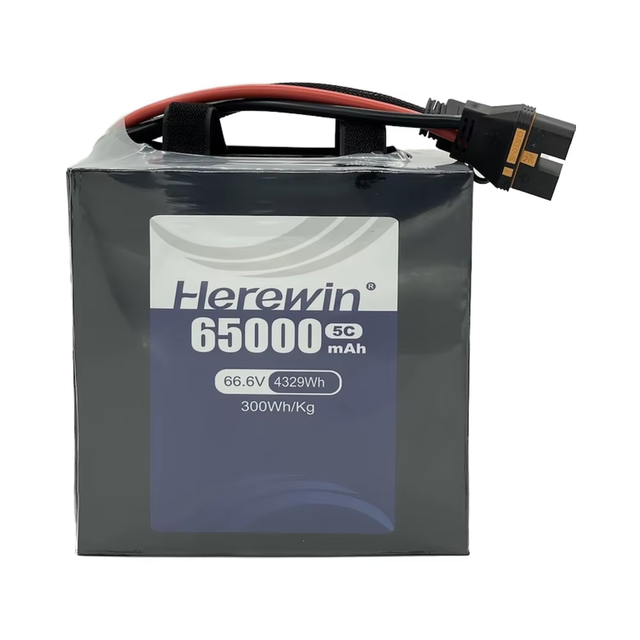 Herewin 18S 66.6v 65000Mah Solid State Drone Battery VTOL Logistics Drone 65Ah 18S Voor Big Payload Drone UAV Solid State