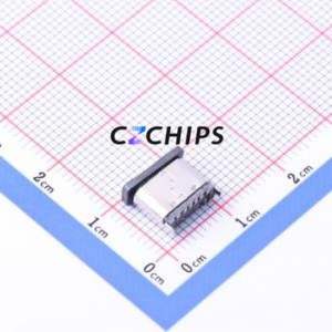 KH-TYPE-C-L6.5-6P-STM USB Connector SMD Connector Type-C Vertical Mount 6P - Product Image 2