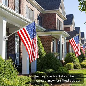 <strong>Flag</strong> Holder <strong>Flag</strong> <strong>Bracket</strong> Heavy Duty House <strong>Flag</strong> Pole Holder <strong>Bracket</strong> Aluminum Mount Stainless Steel <strong>Hardware</strong> - Product Image 5