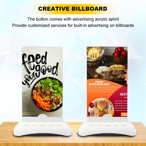 CATEL çağrı düğmesi verici ile menü tutucu, çağrı garson restoran masa kablosuz sipariş sistemi - Product Image 3