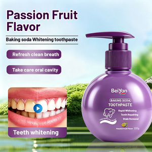 Beiyan Pasta Dental Herbal Personalizada de 220g con Bicarbonato de Sodio y Sabor Frutal para Blanqueamiento Rápido, Aliento Fresco y Limpieza Bucal para Uso Doméstico - Product Image 6