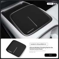 Chargeur sans fil pour console centrale de voiture, tapis en silicone antidérapant pour Xpeng MONA L03, tapis en silicone, accessoires intérieurs