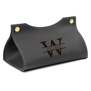 Customized Leather Square Tissue <b>Box</b>, Tissue/Napkin Case Cover with Name and Logo, Personalized Paper <b>Towel</b> <b>Box</b> for Home Office - Product Image 3