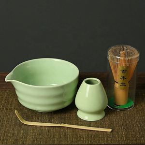 High Quality Eco-Friendly Porcelain Japanese Matcha Tea Bowl with Customizable Matcha Whisk and Japandi Design <b>Gift</b> <b>Box</b> Tool Set - Product Image 2