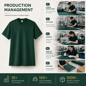 Camiseta de Algodón Suave Premium al por Mayor, Transpirable, Duradera, Lisa, de Manga Corta para Jóvenes, para Impresión de Logotipo Personalizado - Product Image 6
