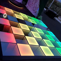 Vente en gros de panneaux de piste de danse de miroir d'affichage LED blanc portable Tuiles magnétiques vidéo 3D interactives pour mariage IP65