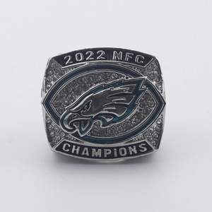 Anel de Campeonato da NFC de Futebol Americano 2022 Philadelphia Eagles, Anel Estiloso no Estilo da NFL - Product Image 1