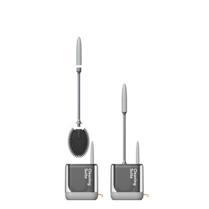 Brosse de toilette souple en PP, ensemble combiné, usage domestique, nettoyage multifonctionnel sans angles morts, conception brevetée personnalisée - Product Image 5