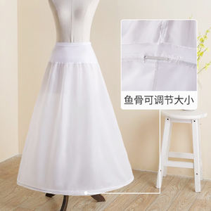 Vente en gros en stock <span class=keywords><strong>jupon</strong></span> crinoline trapèze pour <span class=keywords><strong>femme</strong></span> avec volants <span class=keywords><strong>jupon</strong></span> cerceaux pour robe de mariée - Product Image 3