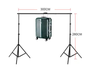 Kit pencahayaan fotografi 2x3M, kotak lembut 50-70cm dengan bohlam LED untuk aksesori Studio foto