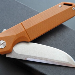 Cuchillo de Bolsillo Plegable Personalizado Marca HK FB063 con Mango G10, Compatible con OEM, Acero Inoxidable D2, para Supervivencia/Campismo/Caza - Product Image 4