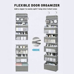 2 in 1 Wall Mount Over Door Hanging Organizer Storage 6-<b>shelf</b> Over the Door Organizer - Product Image 3
