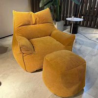 Chaises de salon modernes pour le salon, ensemble de meubles rembourrés, fauteuil de luxe inclinable, pouf simple de loisirs en tissu, canapés, fauteuil pour la maison