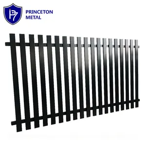 6063-T5 commercio all'ingrosso nero dritto verticale in alluminio steccato steccato del giardino recinzione